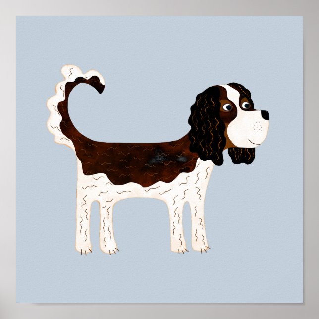 Poster Cavalier King Charles Spaniel Chien (Devant)