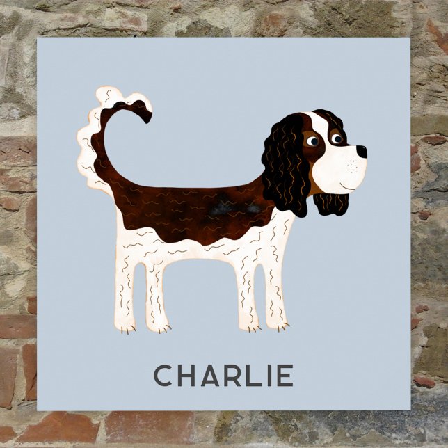 Poster Cavalier King Charles Spaniel Chien Personnalisé (Créateur téléchargé)