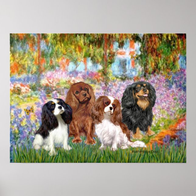 Poster Cavaliers (4) - Jardin (Devant)