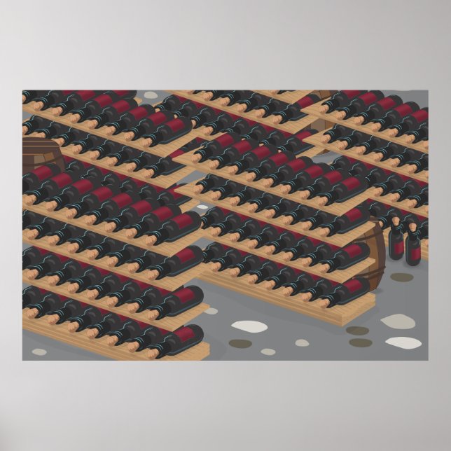 Poster Cave à vin (Devant)