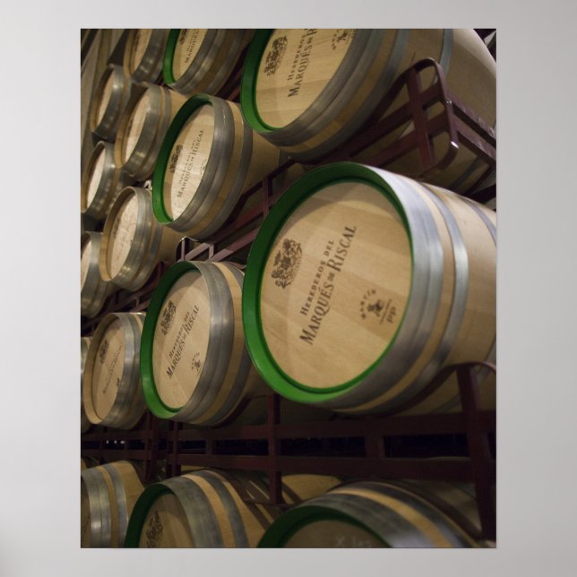 Poster Cave de Bodega Marques de Riscal, bodega (Devant)