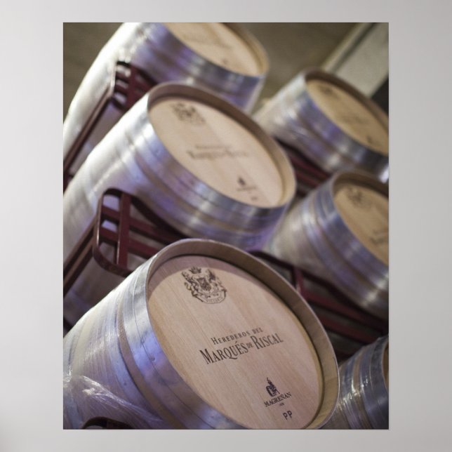 Poster cave de la winery Bodega Marques de Riscal (Devant)