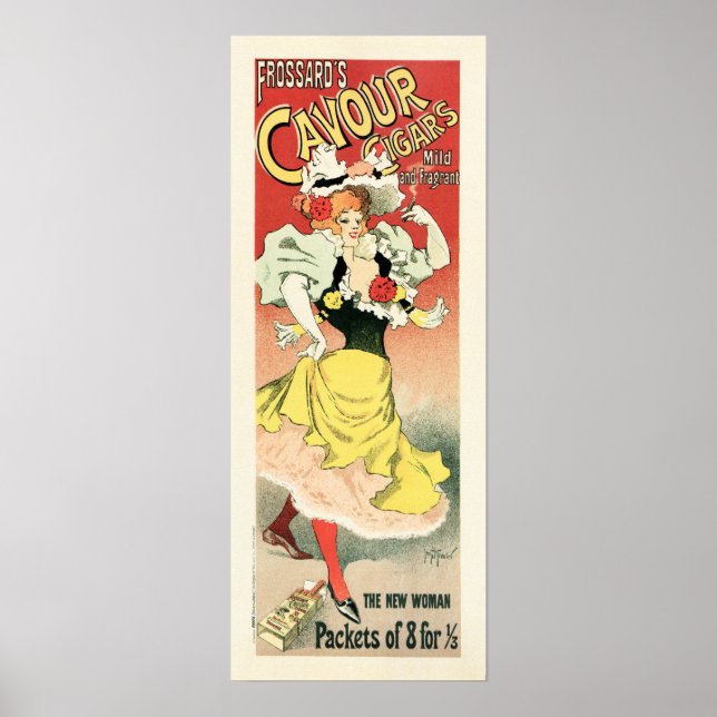 Poster CAVOUR CIGARS de Frossard par Georges Meunier Fren (Devant)