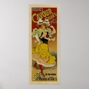 Poster Cavour de Frossard's Cigars Ad