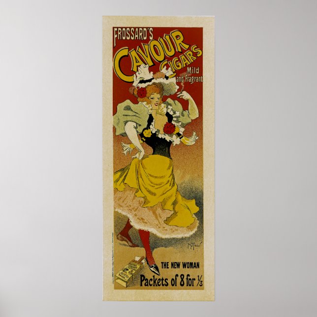Poster Cavour de Frossard's Cigars Ad (Devant)