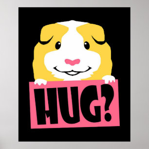 Poster Cavre de cochon de Guinée   Drôle Cochon de Guinée