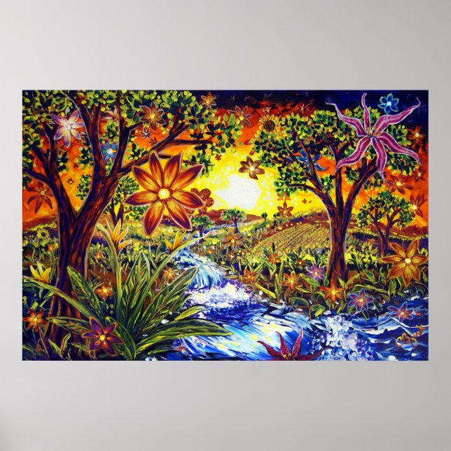 Poster CBjork, BDazzled River (Devant)