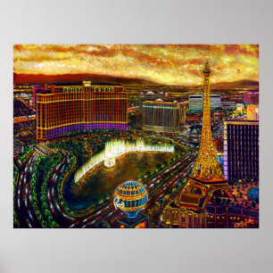 Poster CBjork Las Vegas City Of Gold