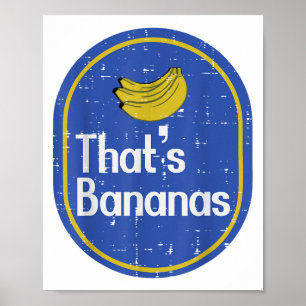 Poster Ce Bananes Sticker Costume de fruits Halloween Hom