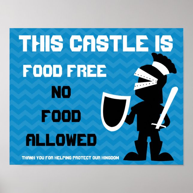 Poster Ce château est sans nourriture surveillé par le Si (Devant)