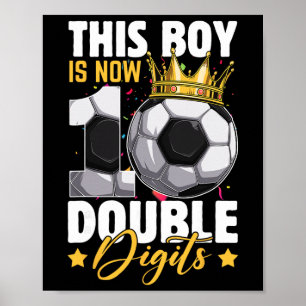 Poster Ce garçon maintenant 10 Double Chiffres Football 1