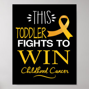 Poster Ce jeune pour gagner la sensibilisation au cancer