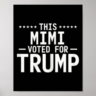 Poster Ce Mimi A Voté Pour Trump 2024, Fière Grand-Mère V