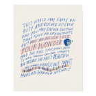 Ce monde pourrait continuer...