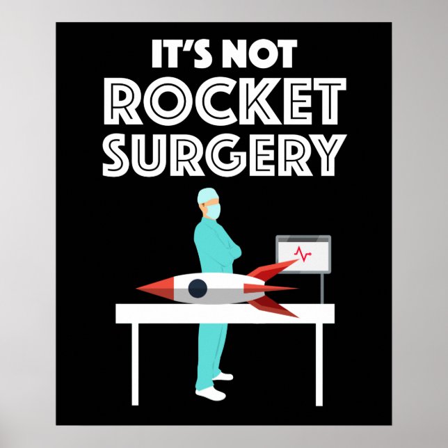 Poster Ce n'est pas de la chirurgie des fusées (Devant)