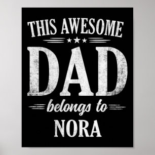 Poster Ce papa génial appartient à Nora Fête des pères na