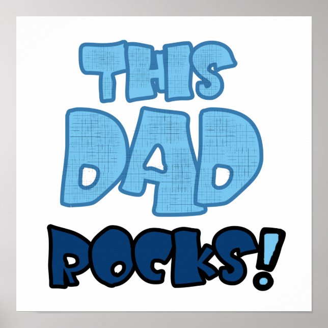Poster Ce Papa Rocks Des Cadeaux (Devant)
