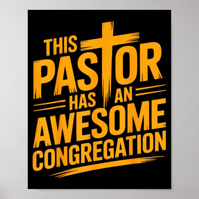 Poster Ce pasteur a une congrégation chrétienne géniale  (Devant)