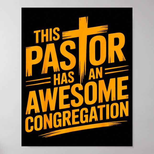 Poster Ce pasteur a une congrégation chrétienne géniale  (Devant)