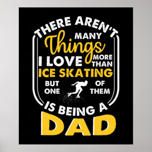 Poster Ce Que J'Aime Plus Que Le Patinage Sur Glace, C'Es