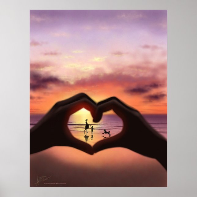Poster Ce que l'amour signifie pour moi l'art Imprimer (Devant)