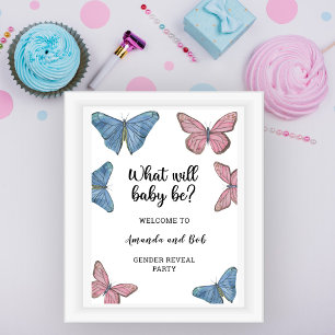 Poster Ce que le bébé sera le genre révéler