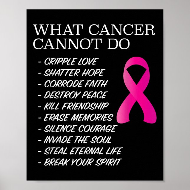Poster Ce que le cancer ne peut pas faire - _ Sensibilisa (Devant)