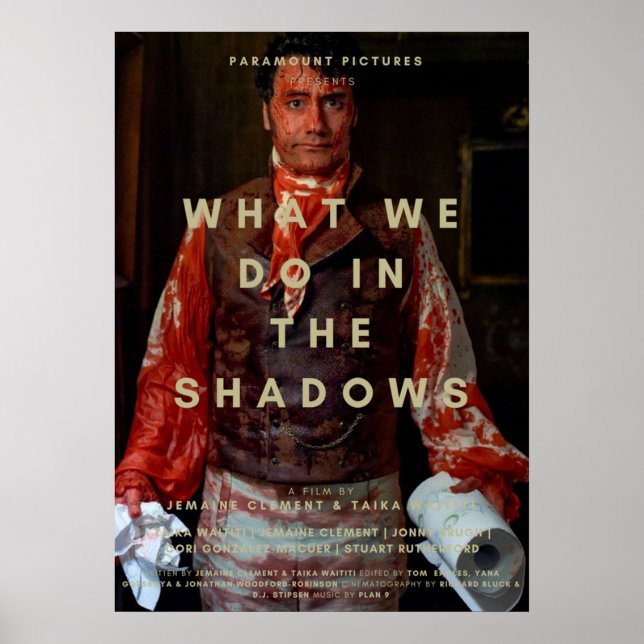 POSTER CE QUE NOUS FAISONS DANS LES OMBRES TAIKA WAITITI (Devant)