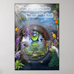 Poster Ce que nous pouvons imaginer Nous pouvons faire un