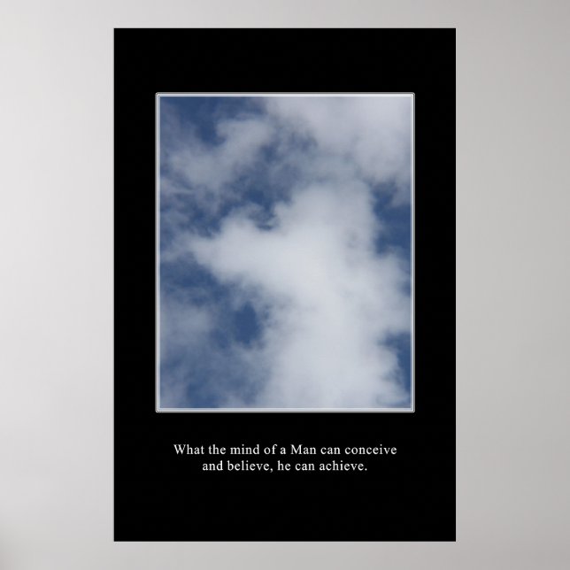 Poster Ce que vous pouvez concevoir, vous pouvez atteindr (Devant)