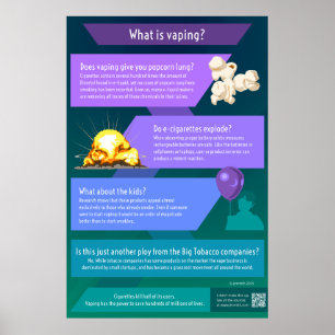 Poster Ce qui vaping - poumon, explosions et plus de maïs