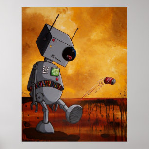 Poster Ce robot est ennuyé
