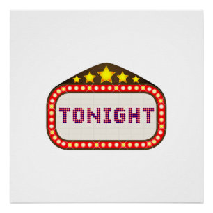 Poster Ce soir Marque Théâtre de cinéma
