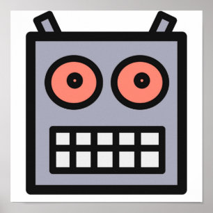 Poster Ceci Est Une Tête De Robot
