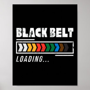 Poster Ceinture noire Chargement Arts Martiaux Karate Min