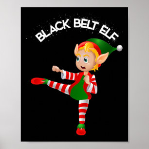 Poster Ceinture noire Elf-taekwondo, Karaté, Jui Jitsu, K