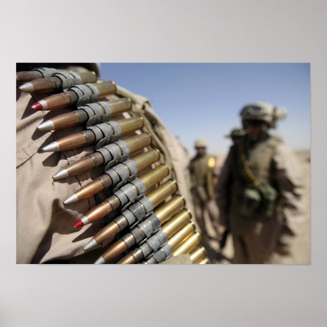 Poster Ceintures de munitions de calibre 50 (Devant)