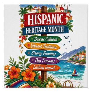 Poster Célébration côtière du Mois du patrimoine hispaniq