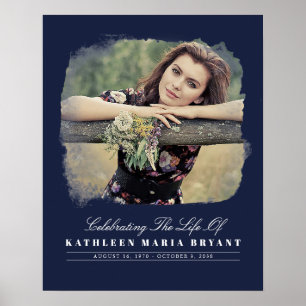 Poster Célébration de la vie avec cérémonie funéraire de 