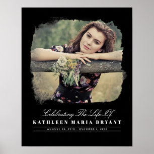 Poster Célébration de la vie avec cérémonie funéraire pho