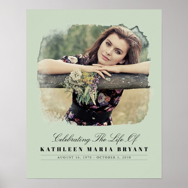 Poster Célébration de la vie avec cérémonie funéraire pho (Devant)