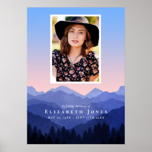 Poster Célébration de la vie en mémoire des montagnes