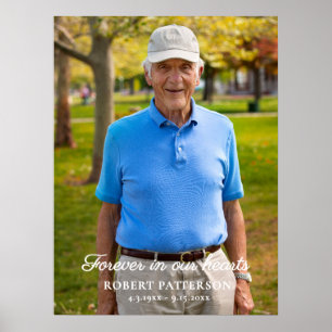 Poster Célébration de la vie Photo Téléchargement Funérai