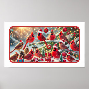 Poster Célébration de Noël des cardinaux des festivals