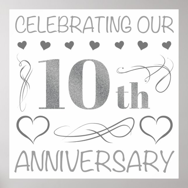 Poster Célébration de notre 10e anniversaire (Devant)