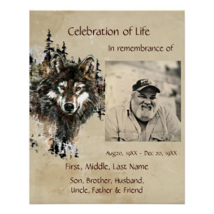 Poster Célébration du loup de vie