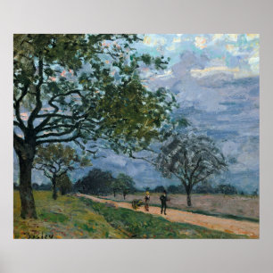 Poster Célèbre Arts visuels Alfred Sisley la route de Ver