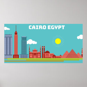 Poster Célèbre Caire Egypte