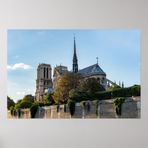 Poster Célèbre Cathédrale Notre Dame de Paris - France
