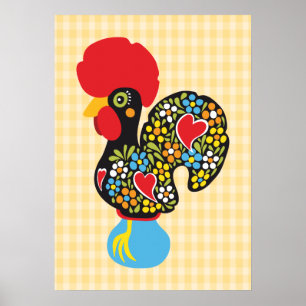 Poster Célèbre coq de Barcelos Nr 06